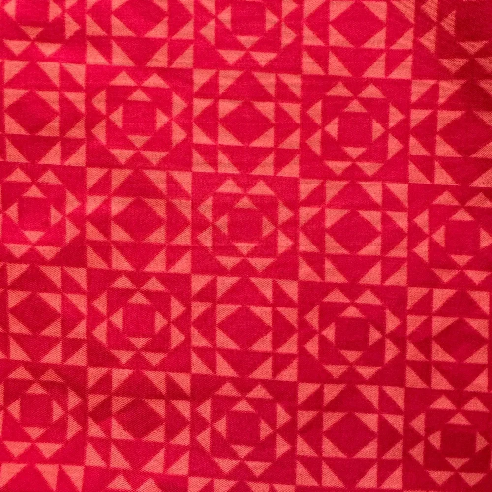 ❌SOLD❌Roxy Dress Teen's Large Red Geometric Mini Back Cutout Short Sleeve Swim - Picture 14 of 14